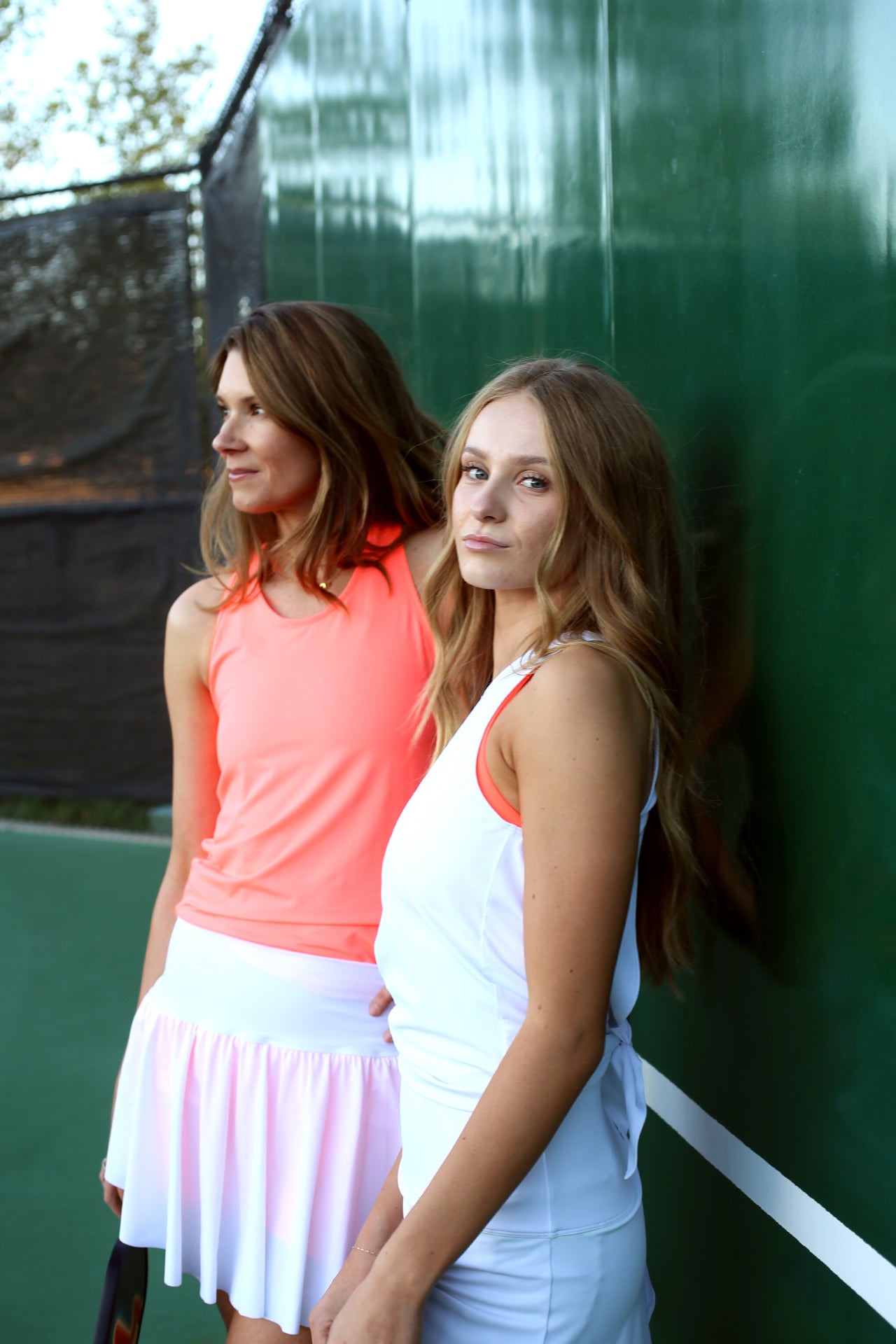 The Swifty Skirt - White & Coral