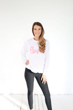 The perfect cozy sweatshirt for Valentine's Day or any day of the year, especially if you play tennis! We love a tennis related play on words.